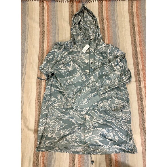 US Military Jacket Mens Medium Green Tiger Stripe Camo USAF Improved Rainsuit - Picture 6 of 10